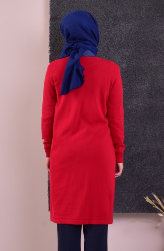 Pull Tricot Perlés 4208-05 Rouge 4208-05