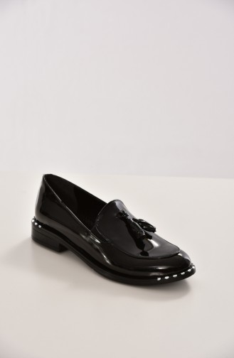 Schwarz Tägliche Schuhe 103K-01