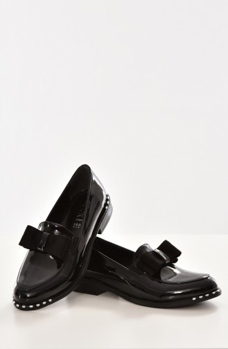Schwarz Tägliche Schuhe 105K-01
