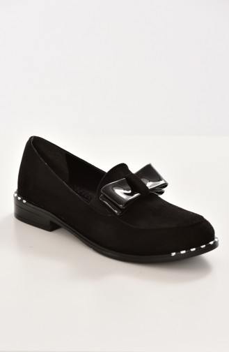 Schwarz Tägliche Schuhe 105K-02