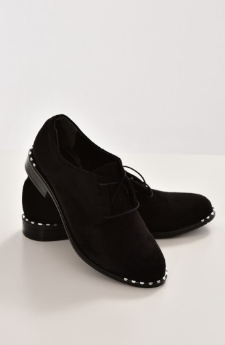 Schwarz Tägliche Schuhe 107K-02