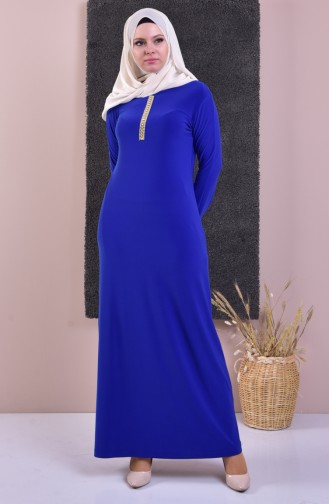 Robe Détail Pierre 99160-02 Bleu Roi 99160-02