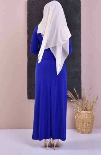 Robe Détail Pierre 99160-02 Bleu Roi 99160-02