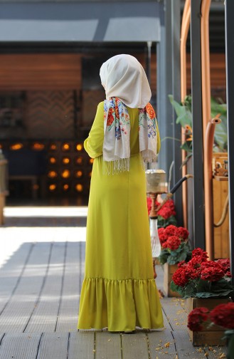 Women´s Frilly Dress 0160-01 Yellow 0160-01