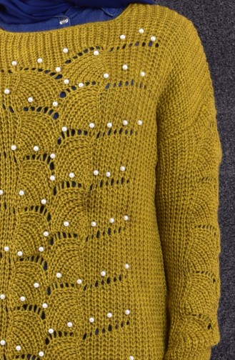 Oil Green Sweater 3418-02