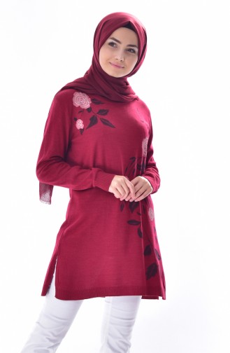 Claret Red Sweater 1262-01