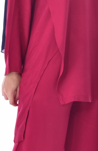 Tunik Pantolon İkili Takım 5188-03 Bordo 5188-03