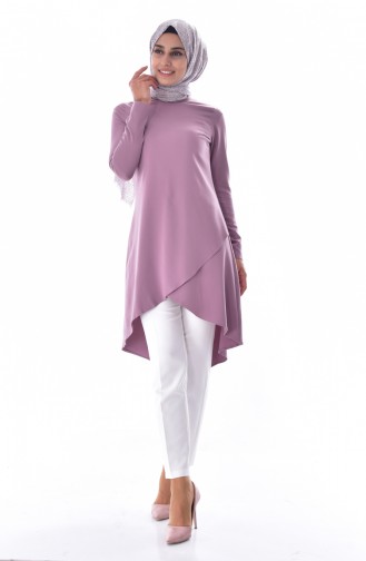 Asymmetric Tunic Trousers Double Suit 6132-03 Dried Rose 6132-03