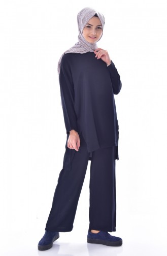 Tunik Pantolon İkili Takım 5188-02 Lacivert 5188-02