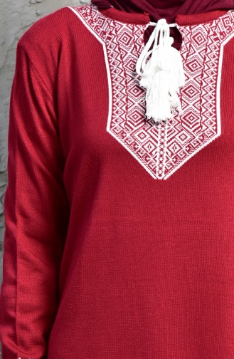 Claret Red Sweater 3079-02