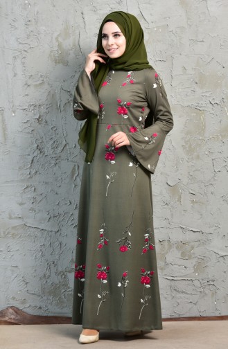 Khaki Hijab Dress 2005-01