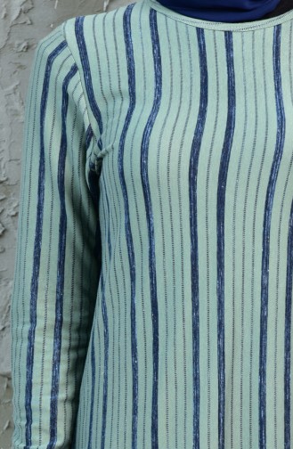 Striped Dress 7639-01 Khaki 7639-01