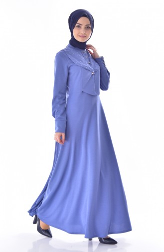 Robe Perlées 1867-02 Bleu 1867-02