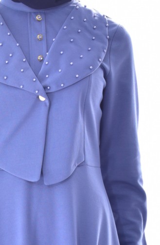 Pearls Dress 1867-02 Blue 1867-02