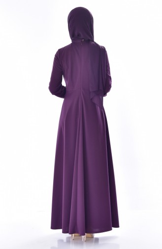 Pearls Dress1867-07 Purple 1867-07