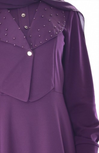 Pearls Dress1867-07 Purple 1867-07