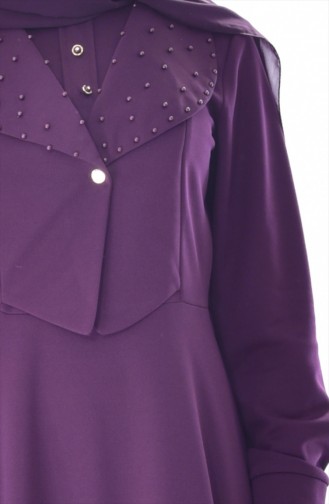 Purple Hijab Dress 1867-07