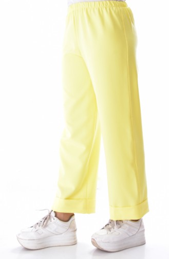 Waist Elastic Pants 3016-08 Yellow 3016-08
