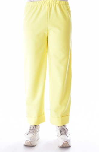 Waist Elastic Pants 3016-08 Yellow 3016-08