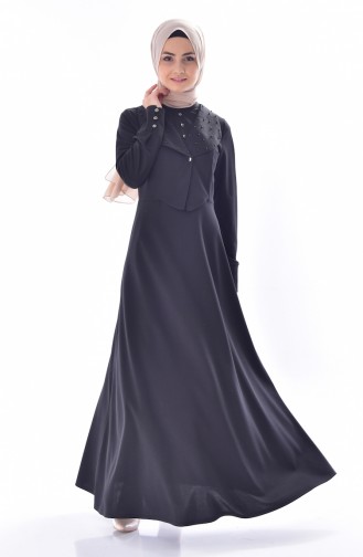 Pearls Dress 1867-03 Black 1867-03