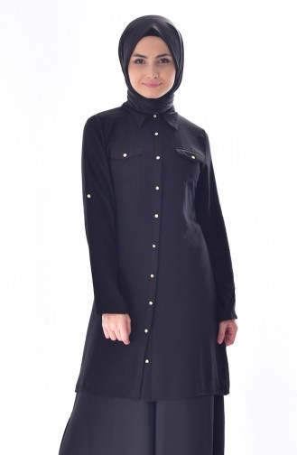 Pocketed Tunic 6008-03 Black 6008-03