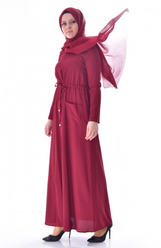 Robe Hijab Bordeaux 8039-03
