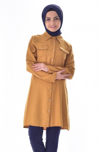 Pocketed Tunic 6008-02 Mustard 6008-02