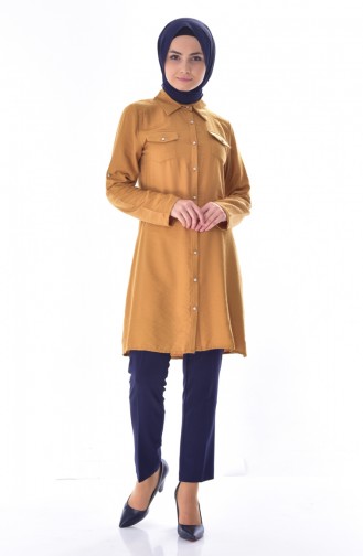 Pocketed Tunic 6008-02 Mustard 6008-02