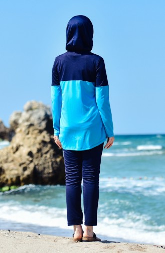 Turquoise Swimsuit Hijab 1990-02
