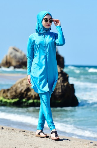 Turquoise Swimsuit Hijab 0105-03