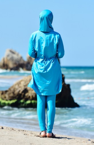 Turquoise Swimsuit Hijab 0105-03