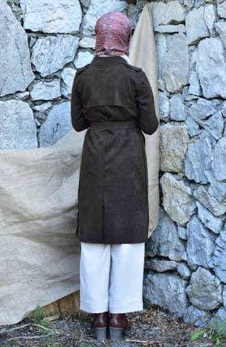 Khaki Trench Coats Models 78019-05