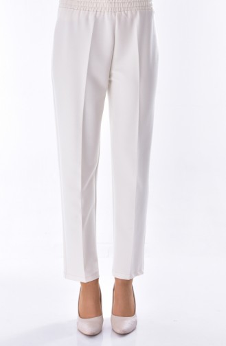 DURAN Elastic Waist Pants 2050-03 Cream 2050-03