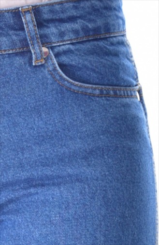 Bol Paça Pantolon 1237 -01 Mavi