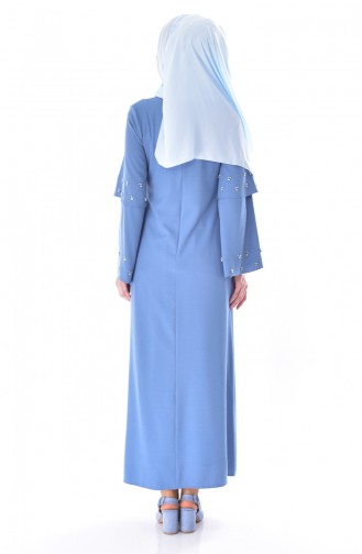 Blue İslamitische Jurk 0874-03