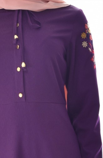 Purple Hijab Dress 8141-02