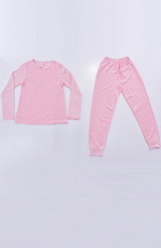 Pijama Takımı 4154-01 Toz Pembe