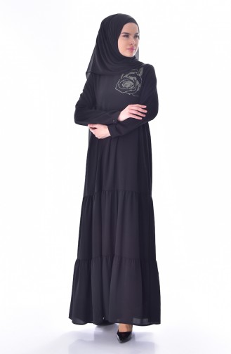 Black Hijab Dress 1945-02
