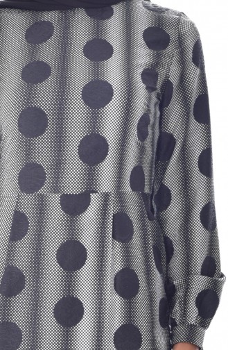 Polka Dot Pleated Dress 2025-05 Black 2025-05