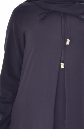 Black Hijab Dress 4163-04
