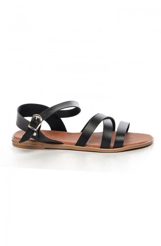 Black Summer Sandals 2043-3