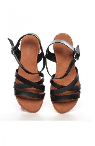 Black Summer Sandals 2043-3