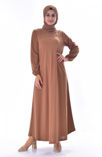 Tan Hijab Dress 2012-04