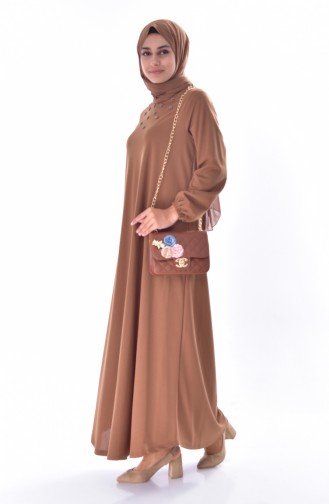 Tan Hijab Dress 2012-04