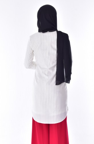 Striped Cape 7702-02 White 7702-02