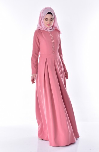 Stony Pleated Dress 24058-01 Dried Rose 24058-01