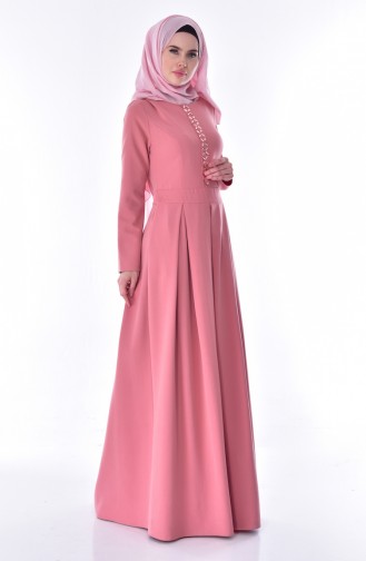 Stony Pleated Dress 24058-01 Dried Rose 24058-01