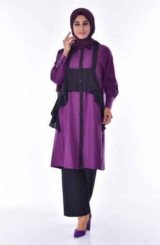 Ruffled Tunic 50457-02 Purple 50457-02