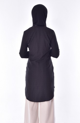 Striped Cape 7702-01 Black 7702-01