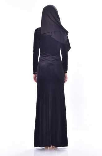 Stone Velvet Dress 28208-01 Black 28208-01